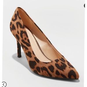 A New Day Leopard Print Gemma Pointed Toe Heels